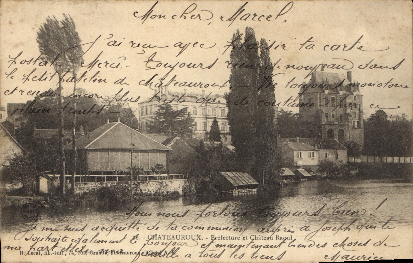 CPA Chateauroux Prefecture et Chateau Raoul