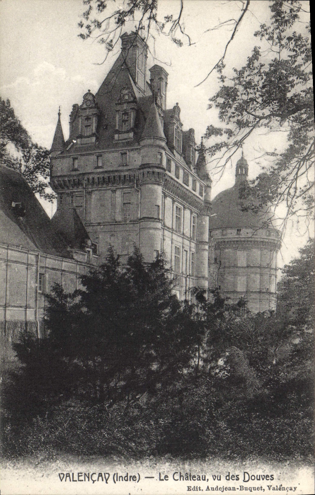 CPA Valencay Indre Le Chateau vu des Douves 