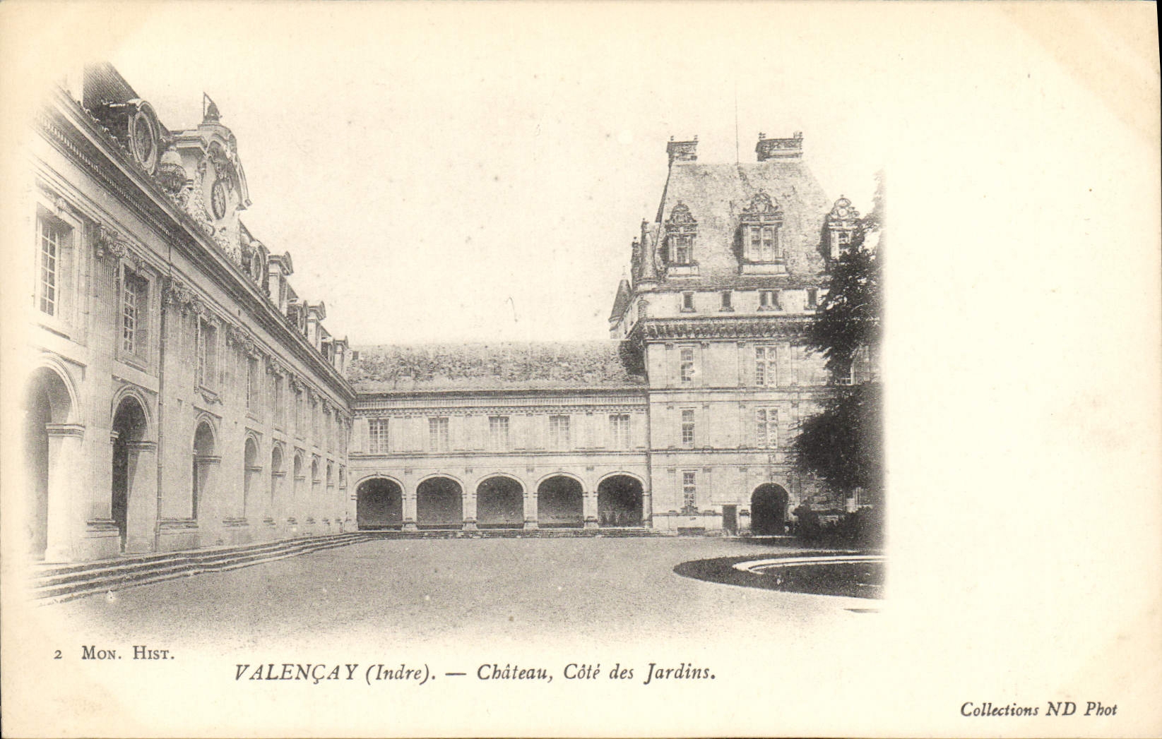 CPA Valencay Indre Chateau Cote des Jardins