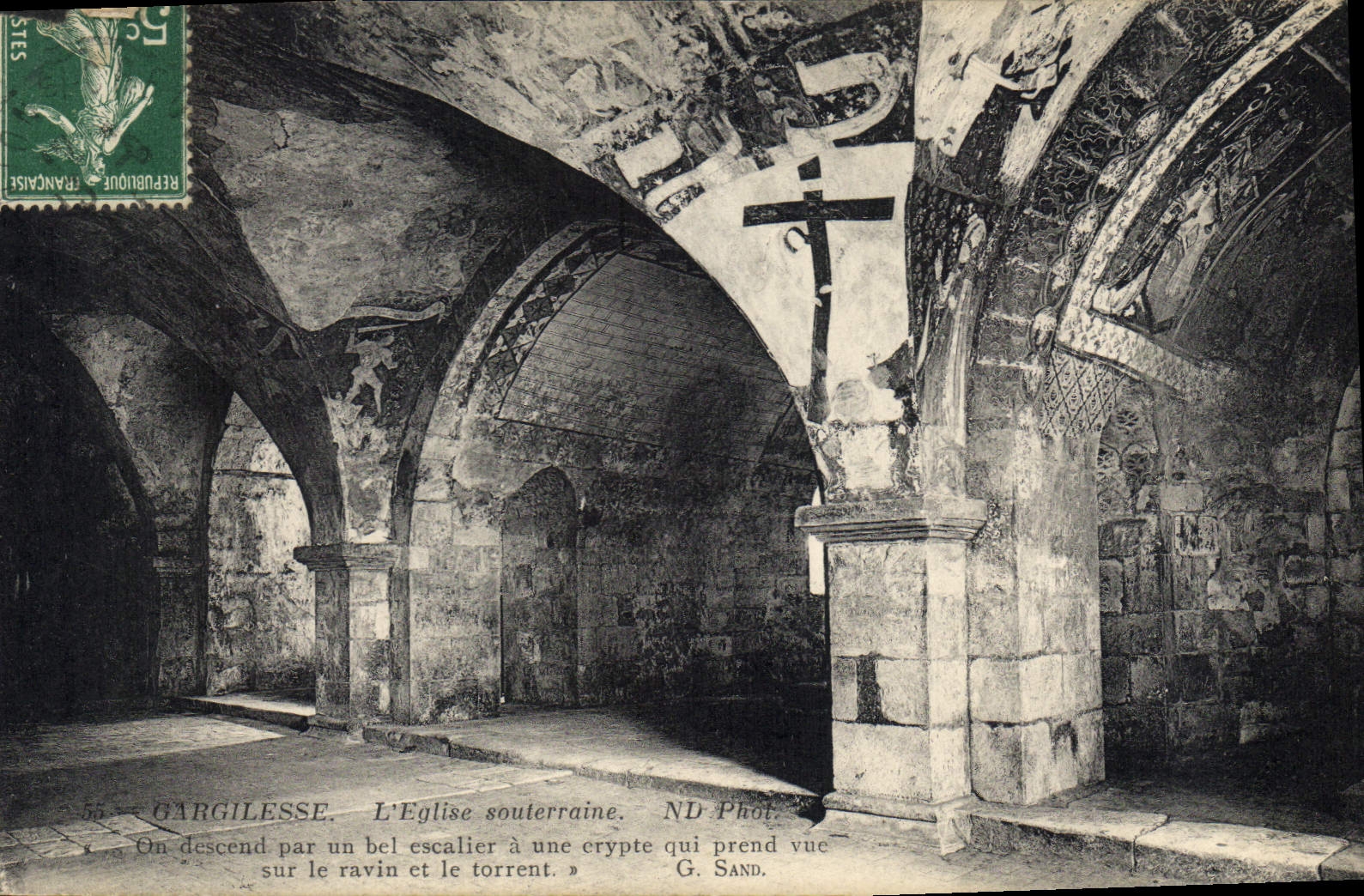 CPA Gargilesse L'Eglise souterraine