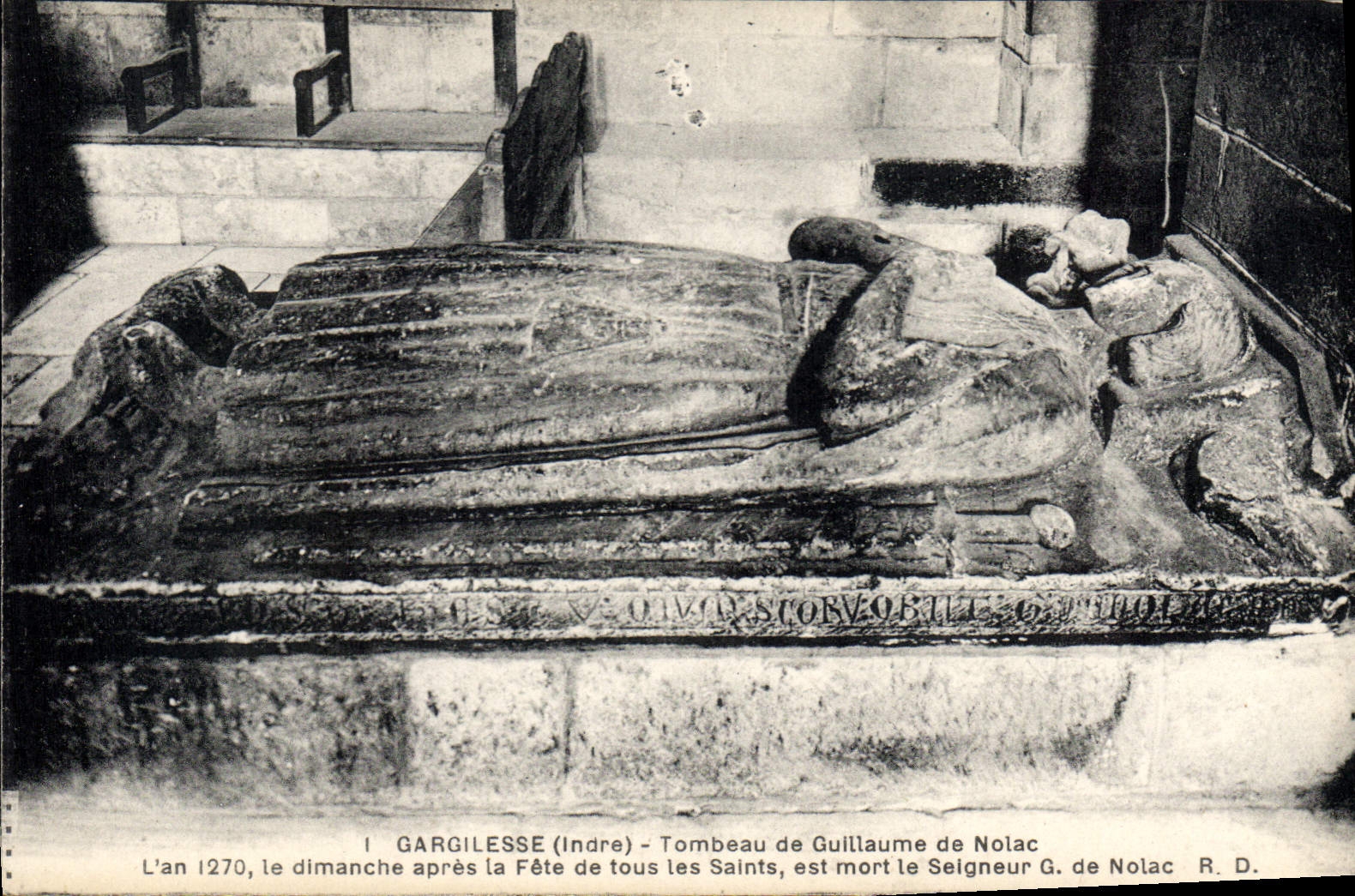 CPA Gargilesse Indre Tombeau de Guillaume de Nolac