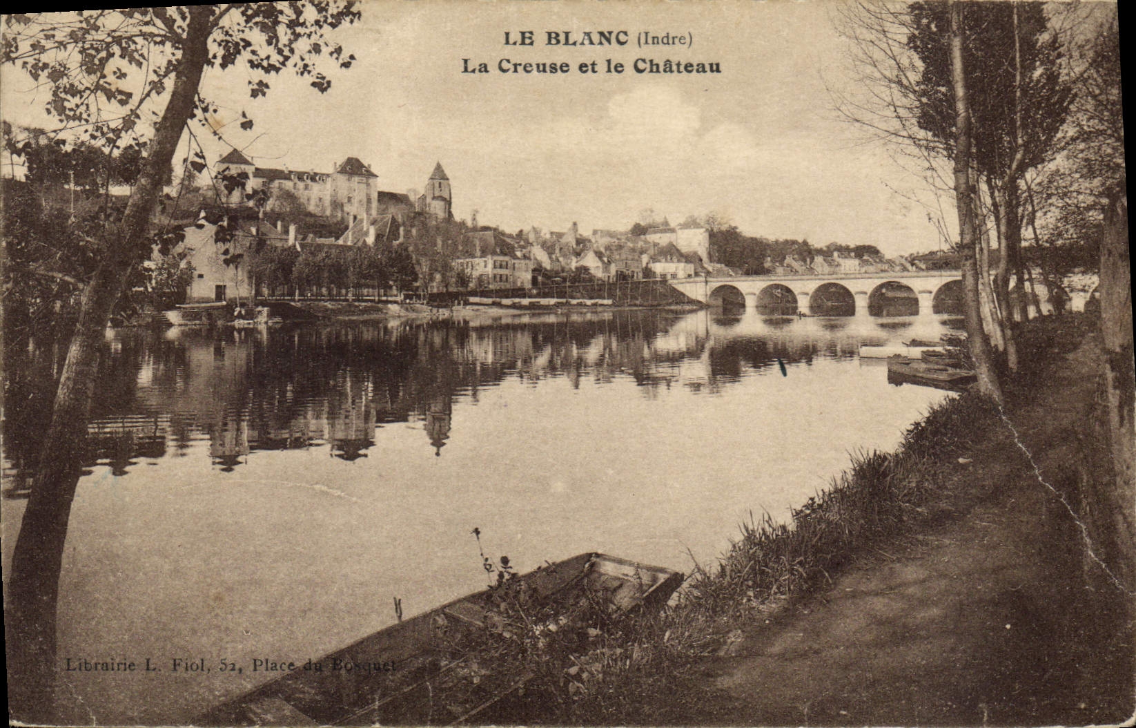 CPA Le Blanc Indre La Creuse et le Chateau