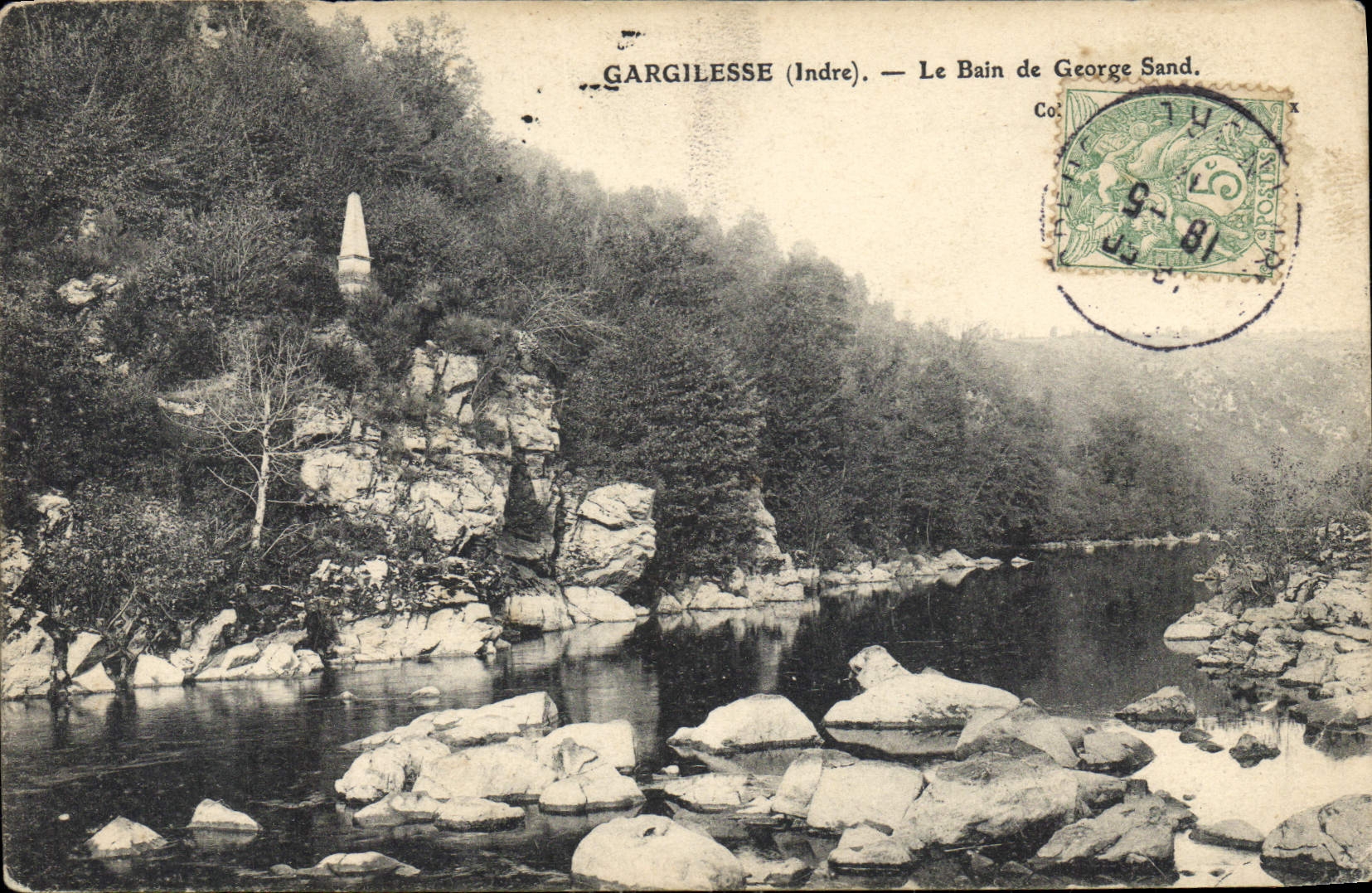 CPA Gargilesse Indre Le Bain de George Sand