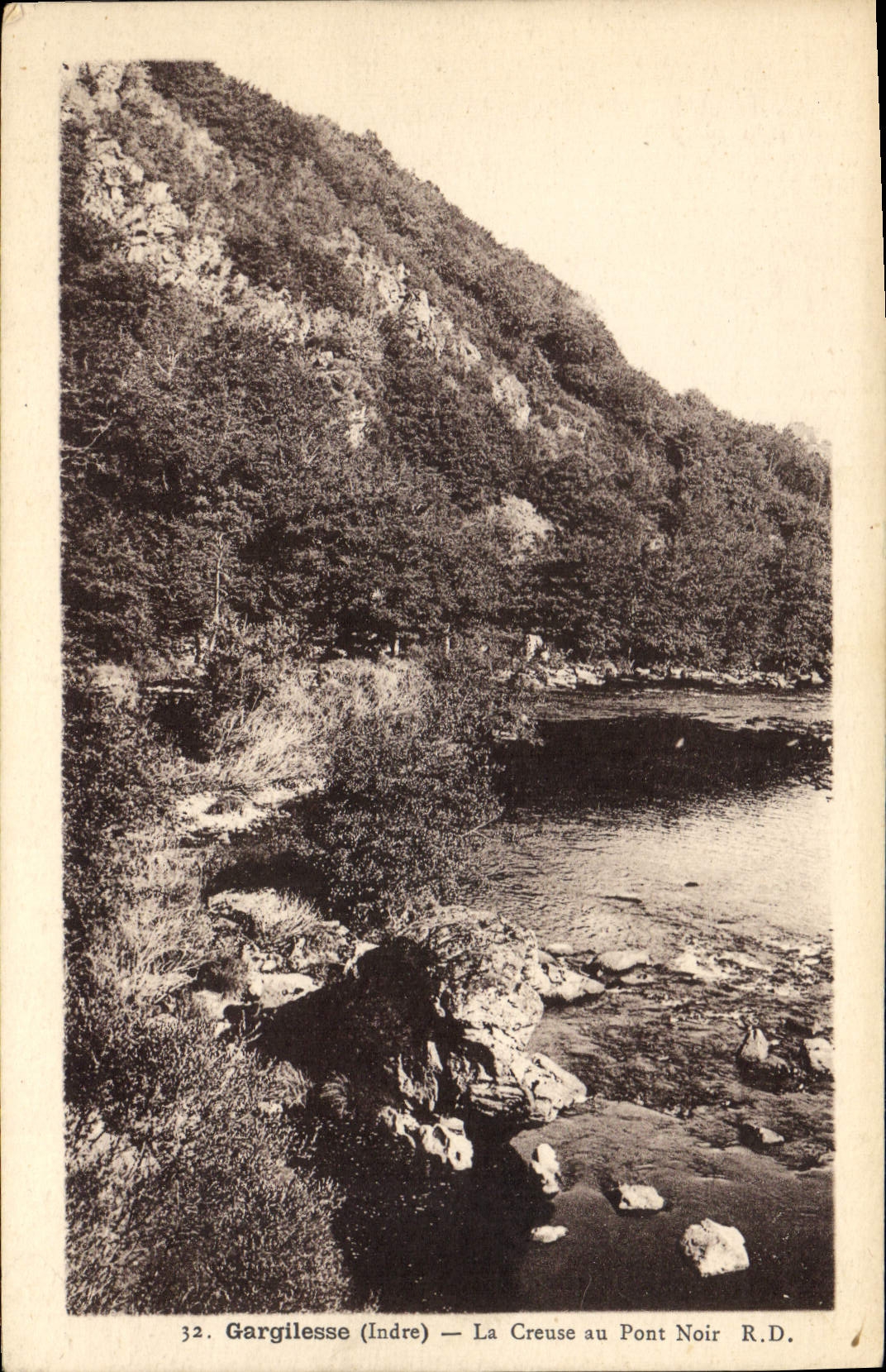 CPA Gargilesse Indre La Creuse au Pont Noir 