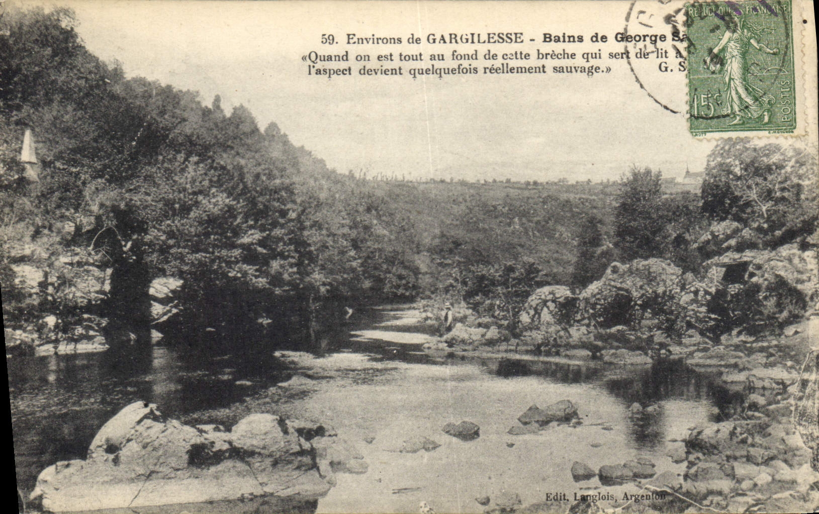 CPA Environs de Gargilesse Bains de George