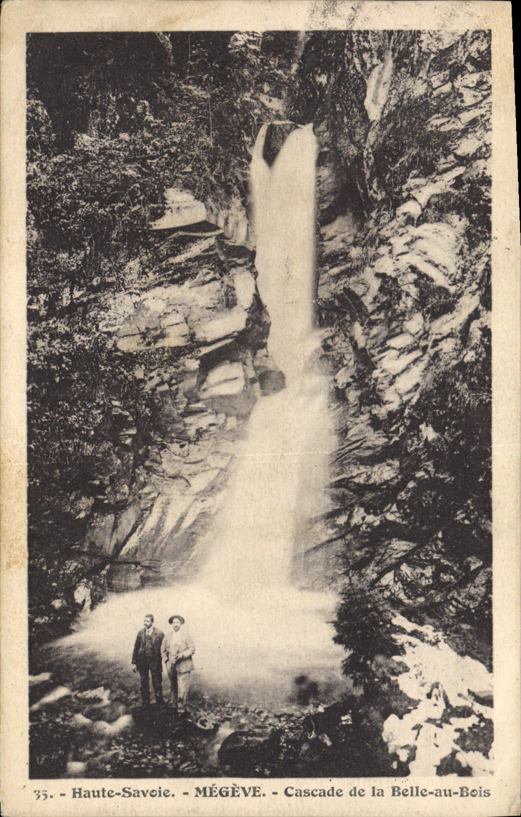 CPA Haute Savoie Megeve Cascade de la Belle au Bois