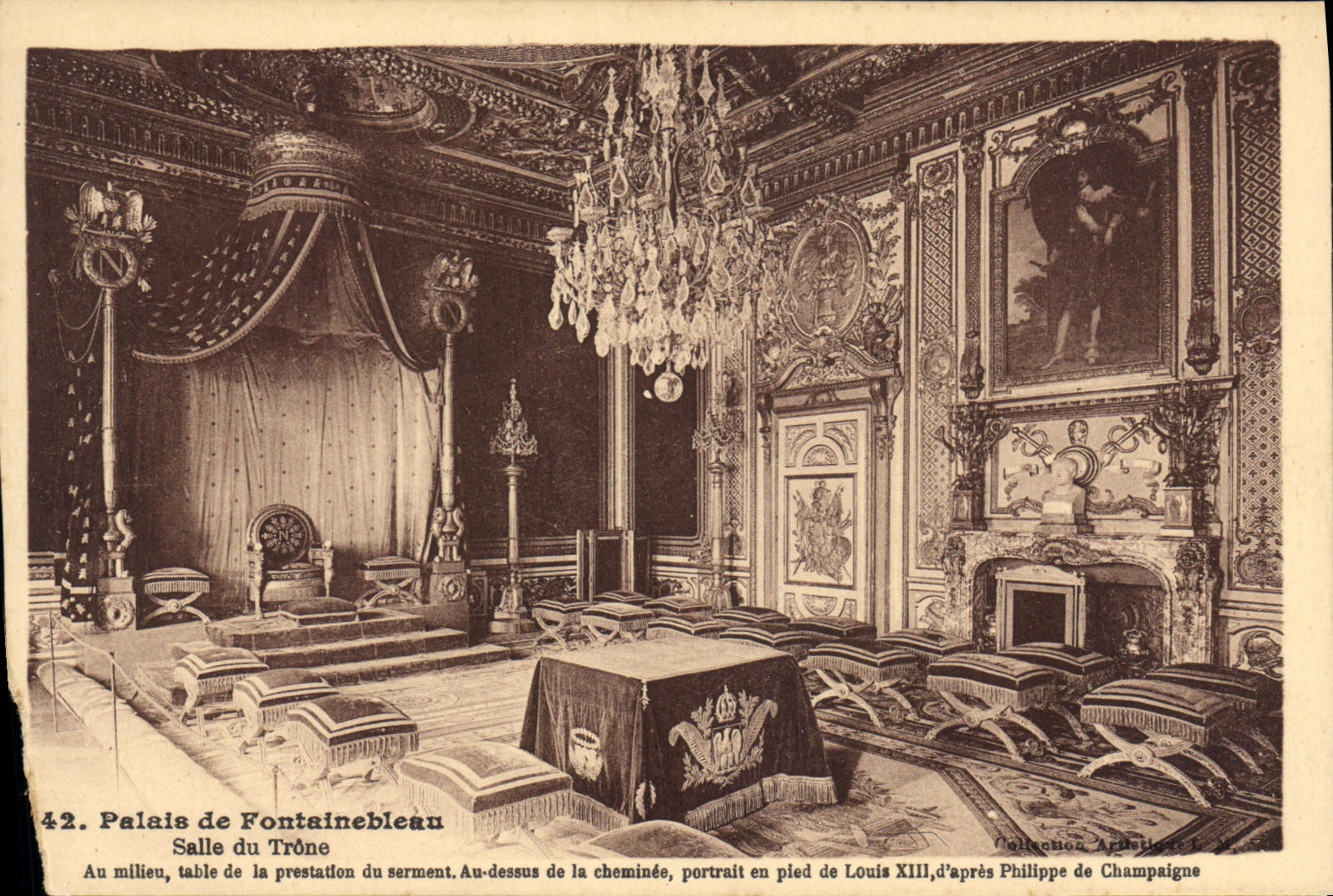 CPA Palais de Fontainebleau Salle du Trone