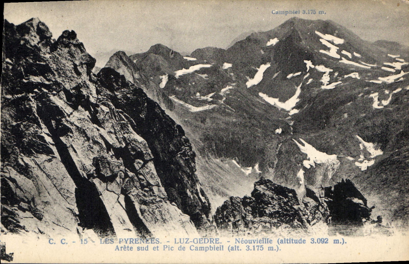 CPA Les Pyrenees Luz Gedre Neouvieille