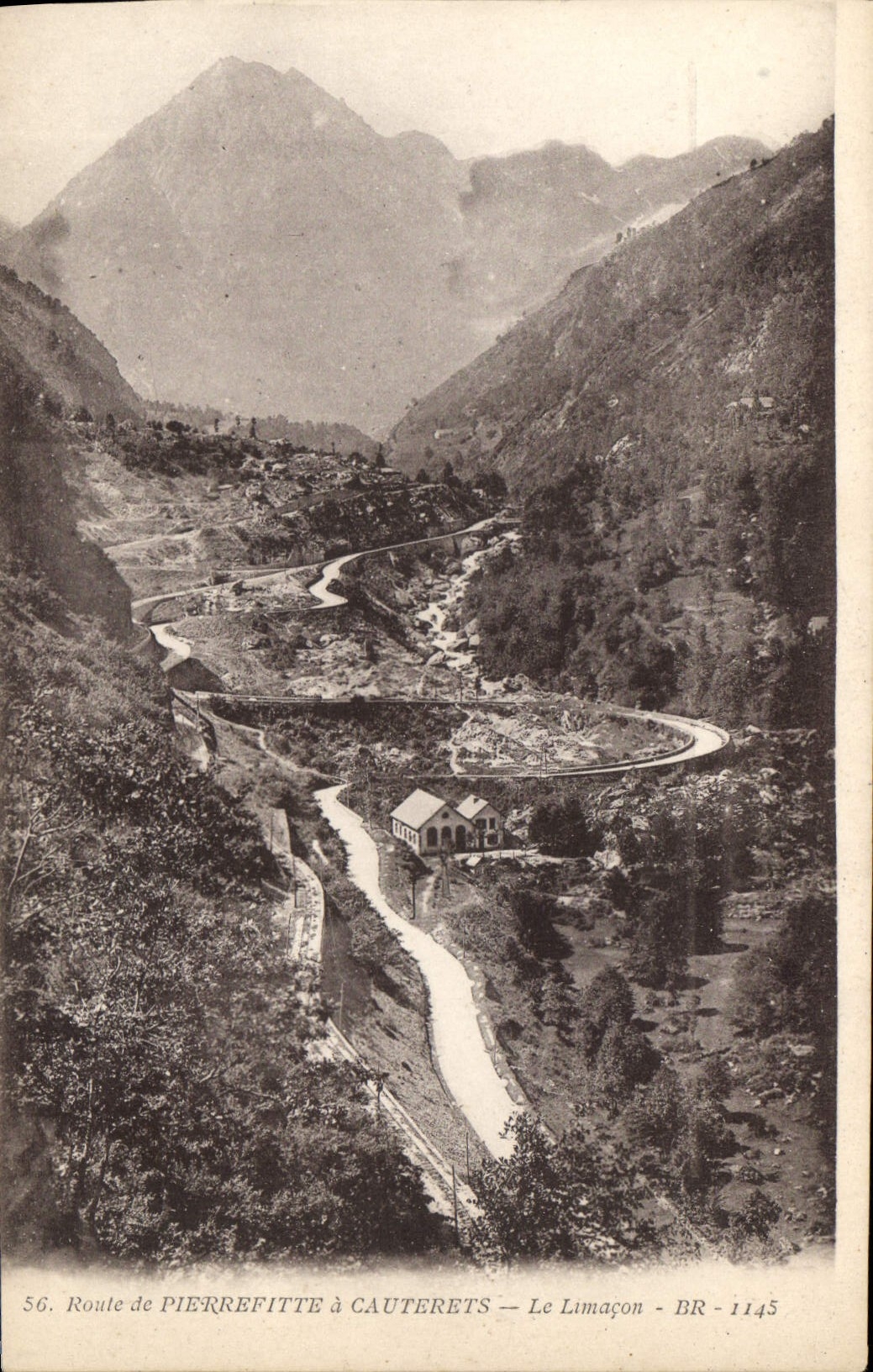 CPA Route de Pierrefitte Cauterets Le Limacon
