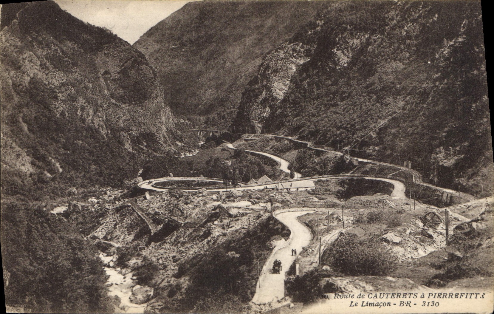 CPA Route de Cauterets a Pierrefitte Le Limacon 