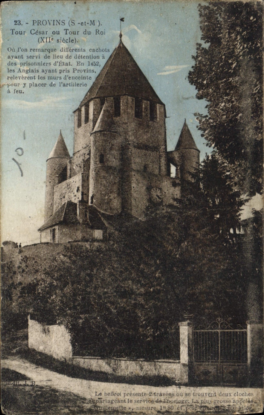CPA Provins S et M Tour Cesar ou Tour du Roi 