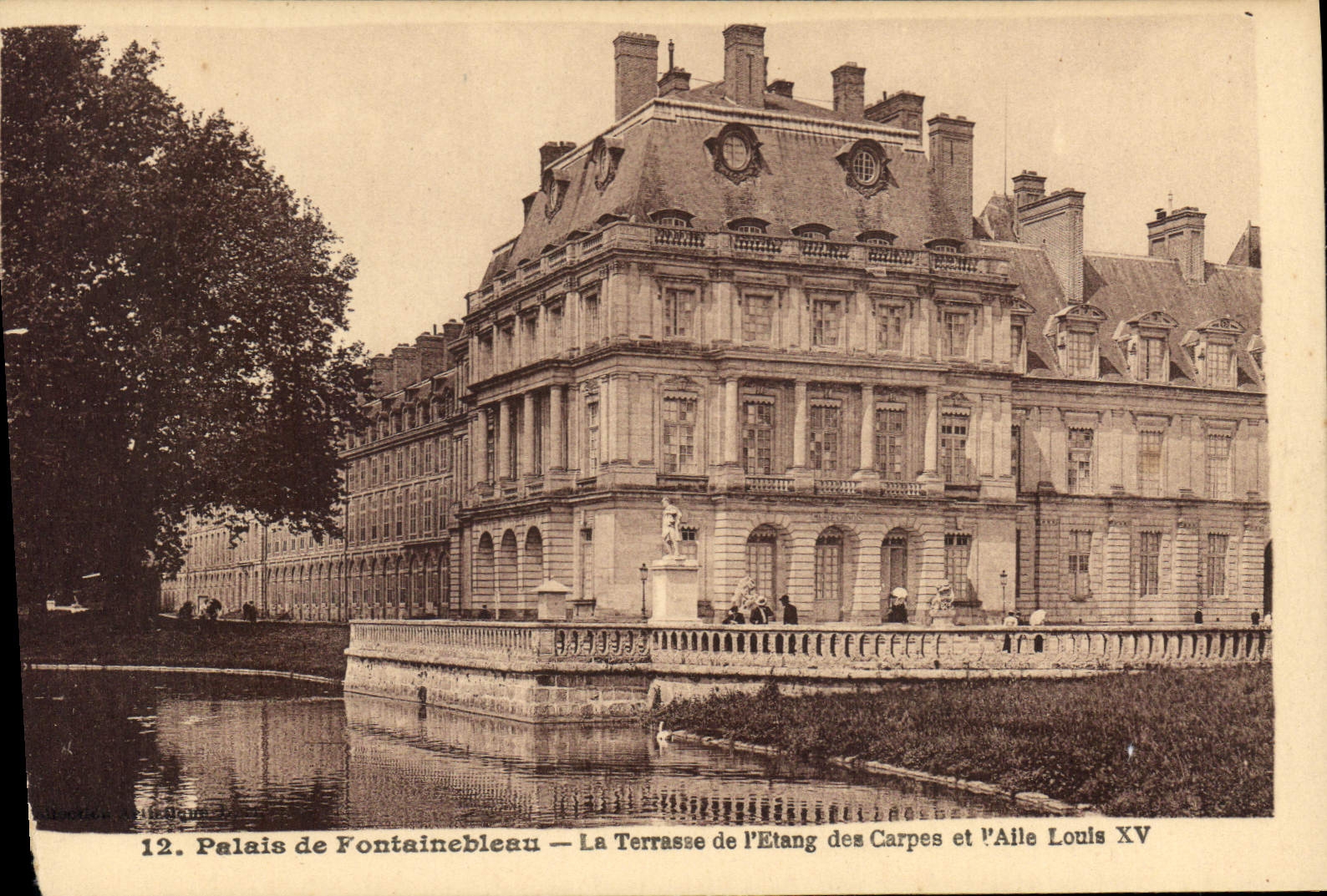 CPA Palais de Fontainebleau La Terrasse de l'Etang des Carpes 