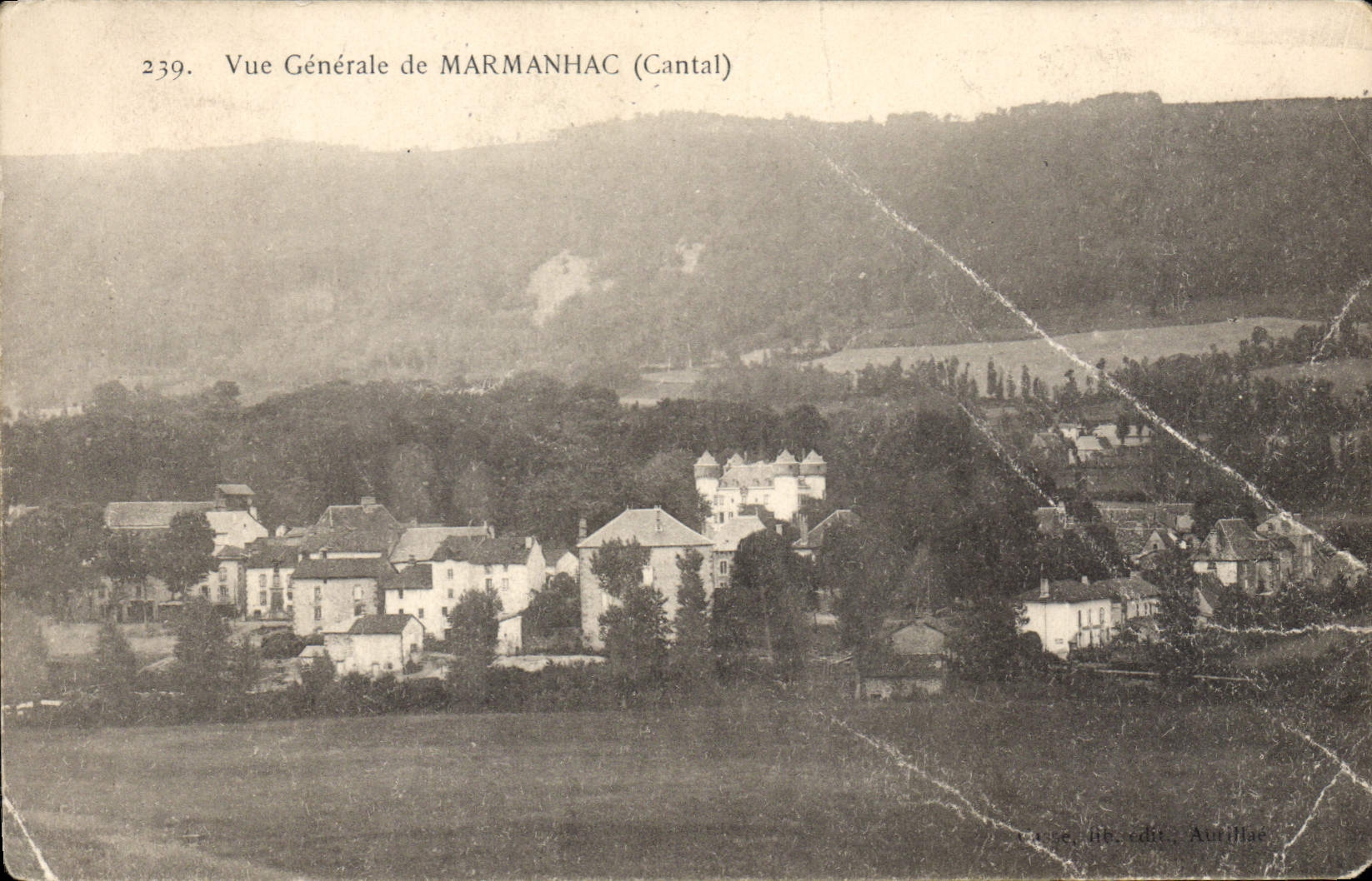 CPA Vue Generale de Marmanhac Cantal 