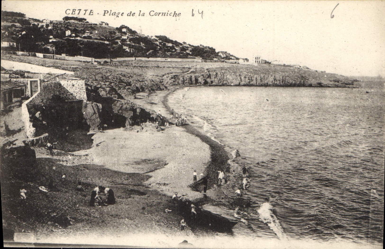 CPA Cette Plage de le Corniche 