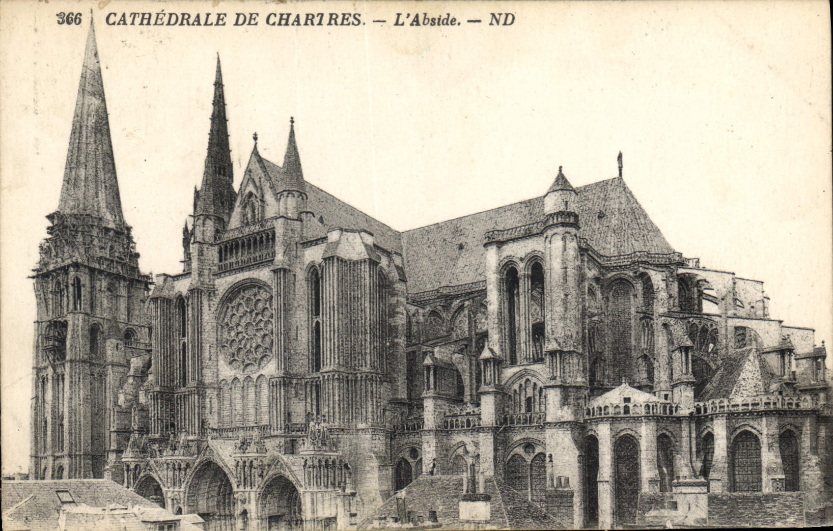 CPA Cathedrale de Chartres L'Abside 