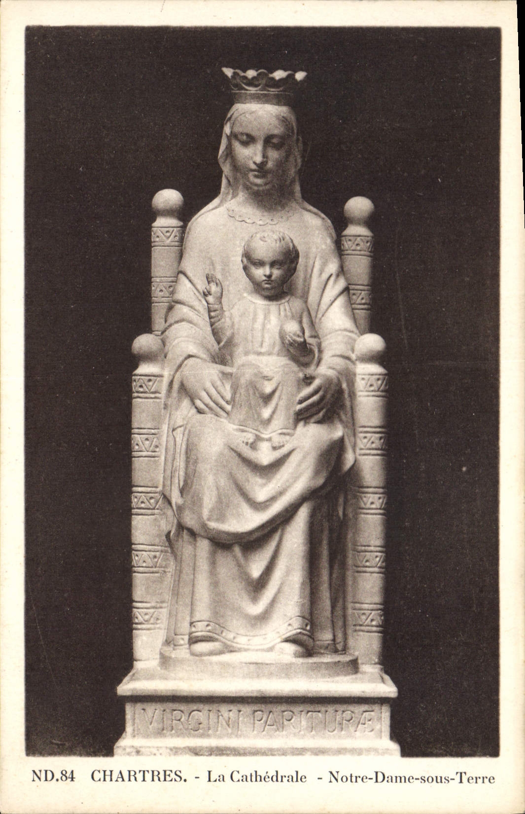 CPA Chartres La Cathedrale Notre Dame sous Terre
