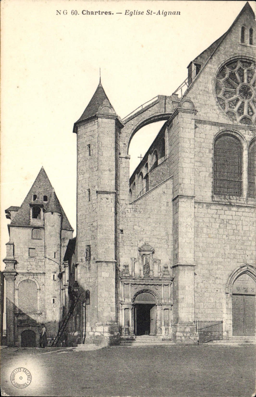 CPA Chartres Eglise St Aignan 