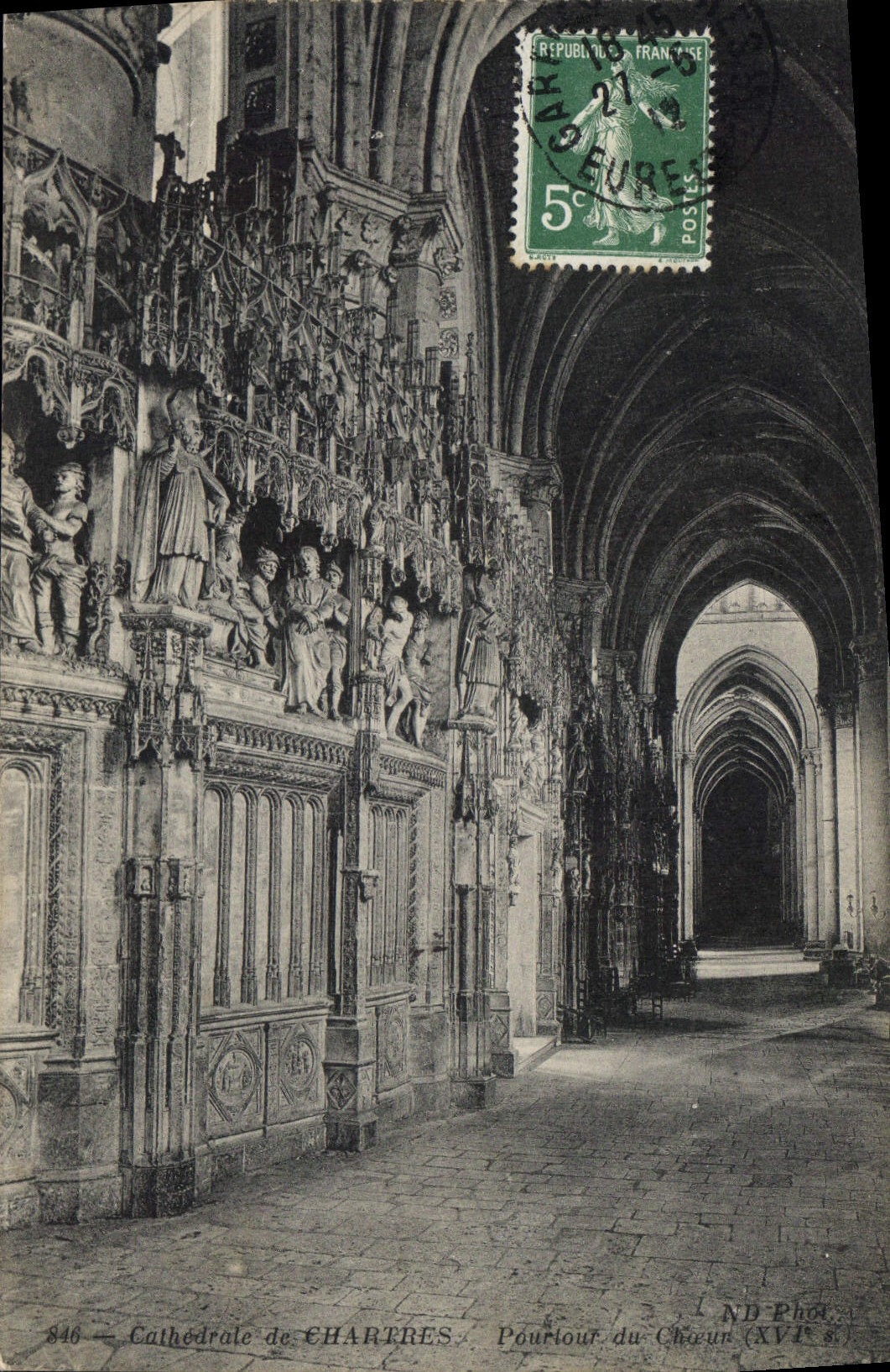 CPA Cathedrale de Chartres Pourtour du chœur