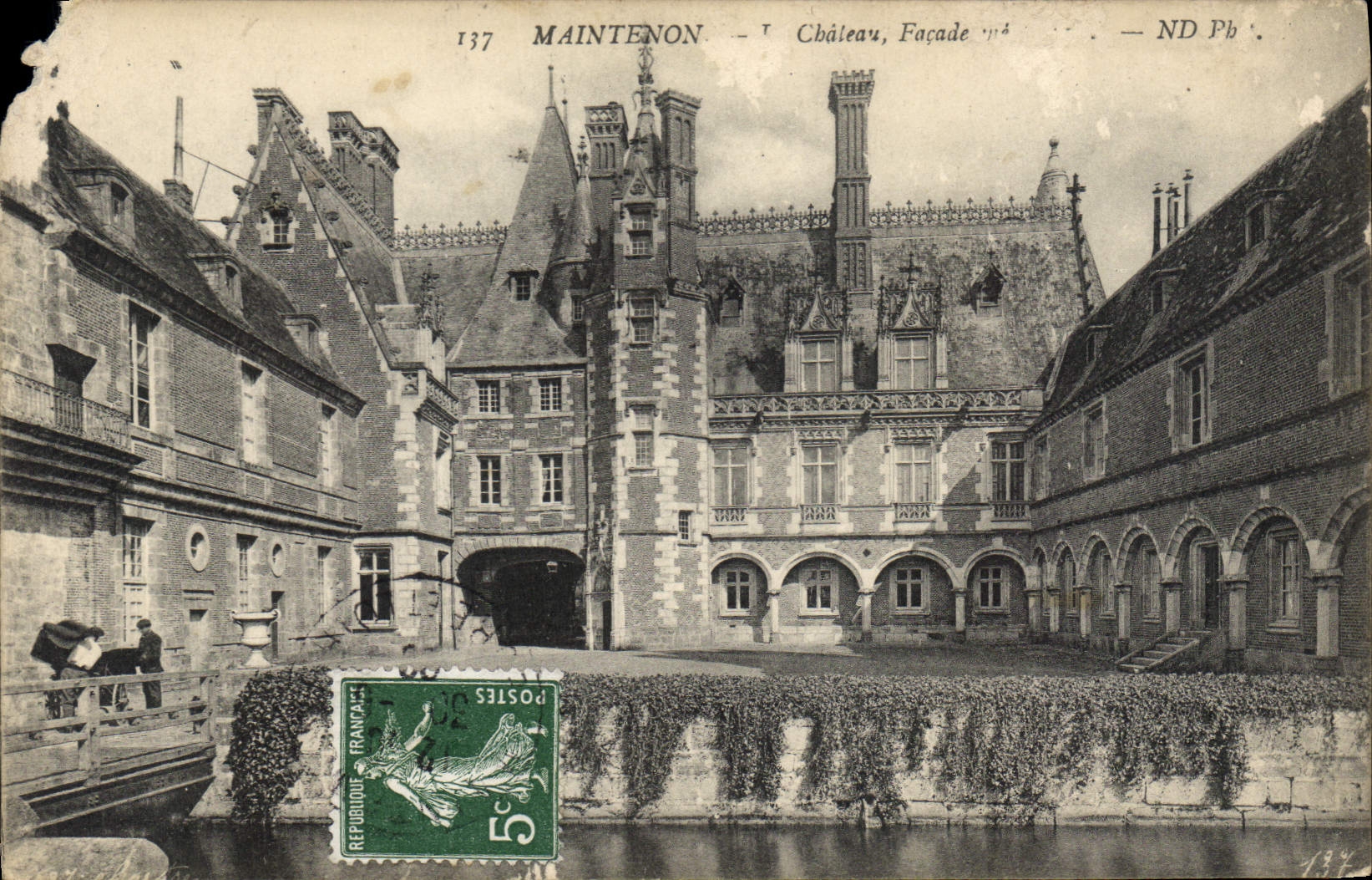 CPA Maintenon Chateau Facade Sud 
