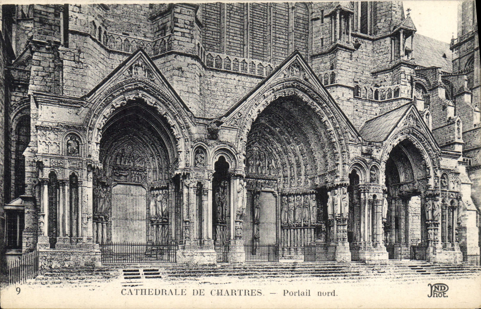 CPA Cathedrale de Chartres Portail Nord 