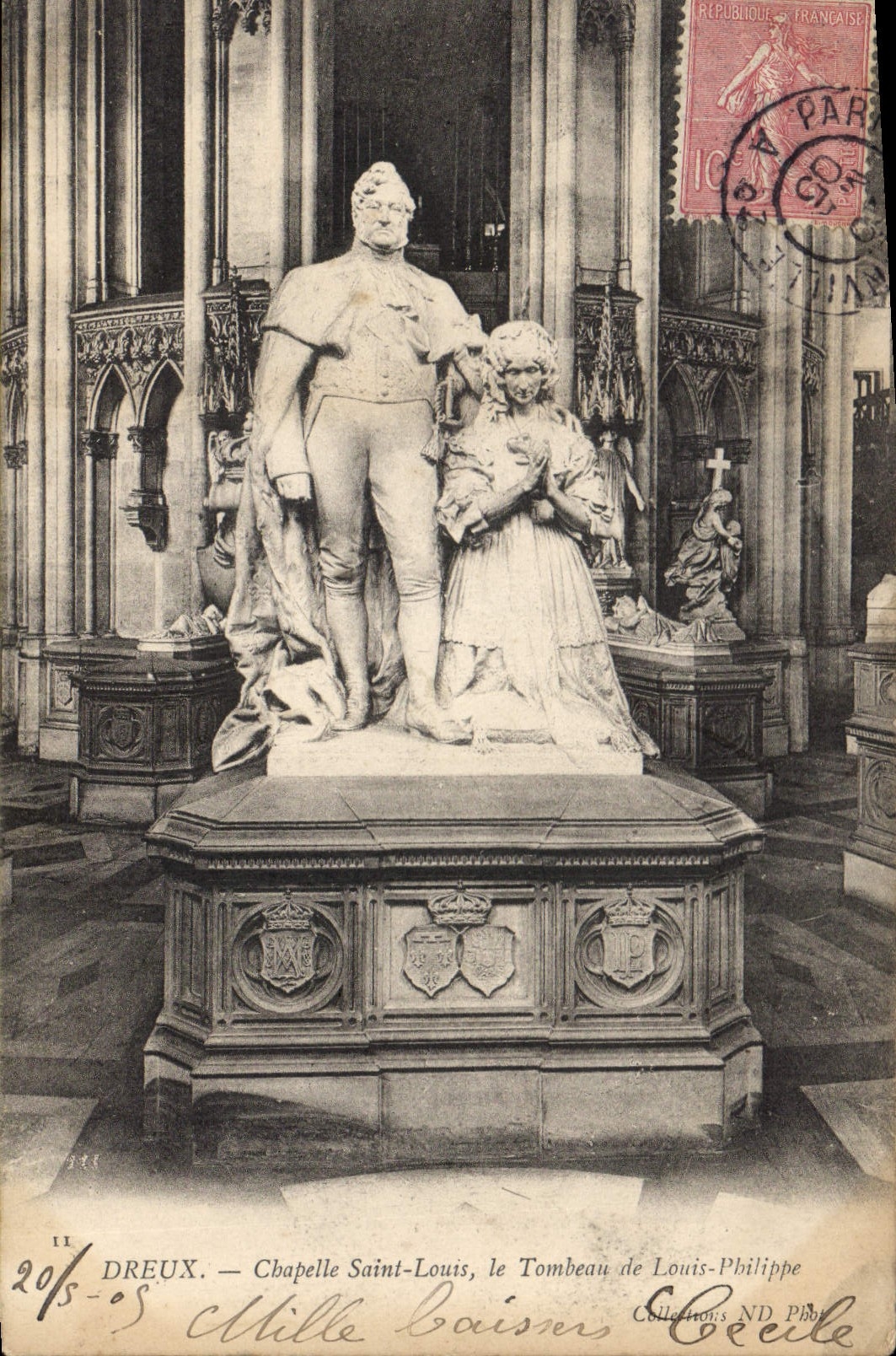 CPA Dreux Chapelle Saint louis le Tombeau de Louis Philippe