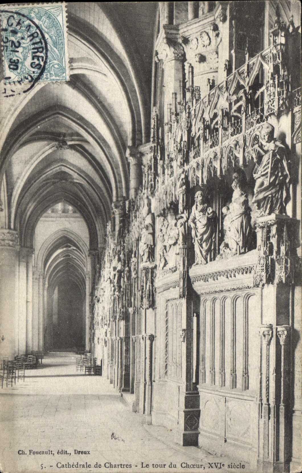 CPA Cathedrale de Chartres le Tour du Choeur XVI siecle 