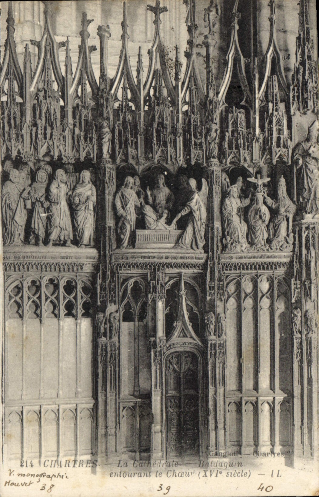 CPA Chartres la Cathedrale entourant le Choeur XVI siecle 