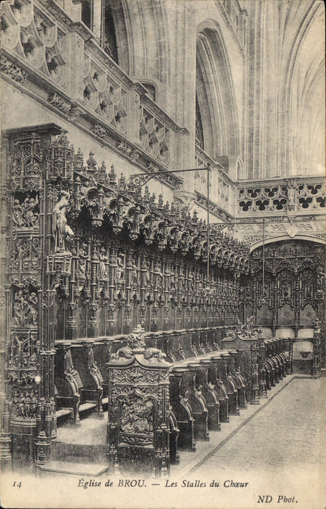 CPA Eglise de Brou les Stalles du Choeur