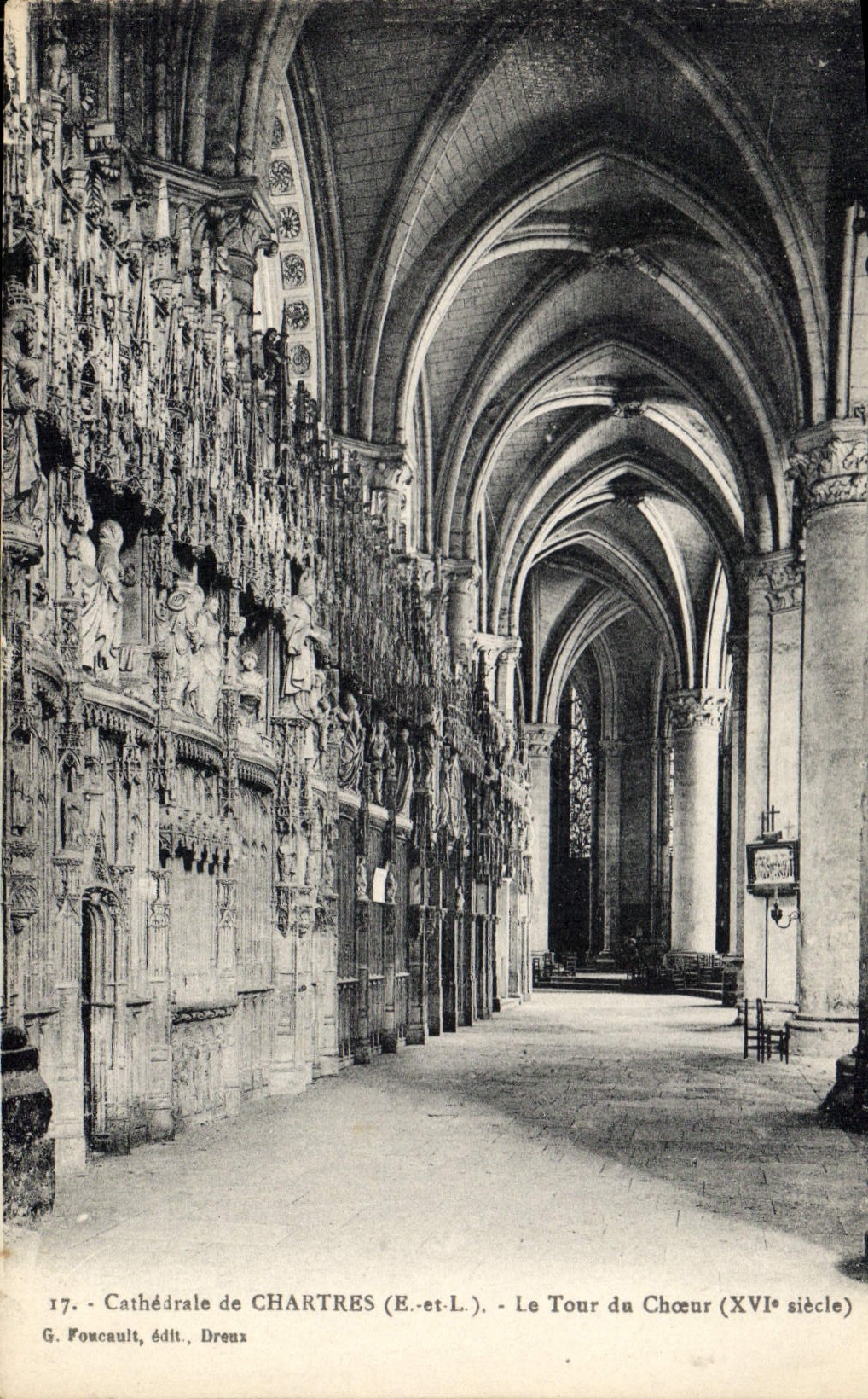 CPA Cathedrale de Chartres E et L le Tour du Choeur XVI siecle 