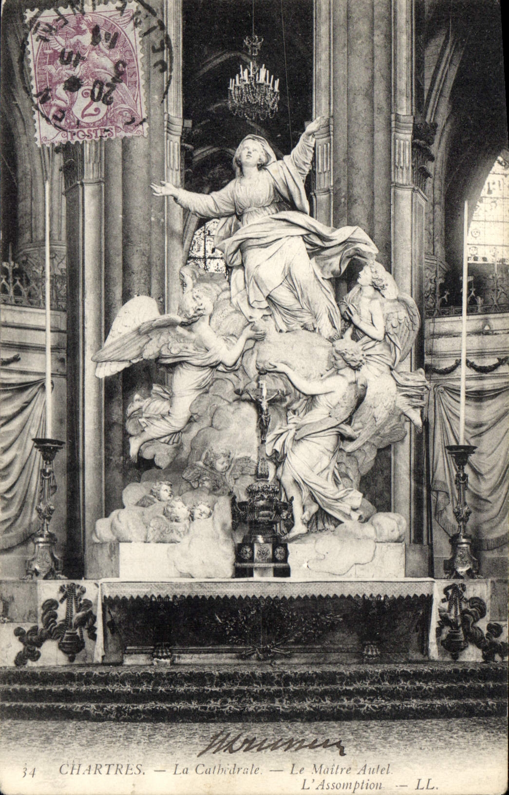 CPA Chartres la Cathedrale le Maitre Autel l'Assomption 