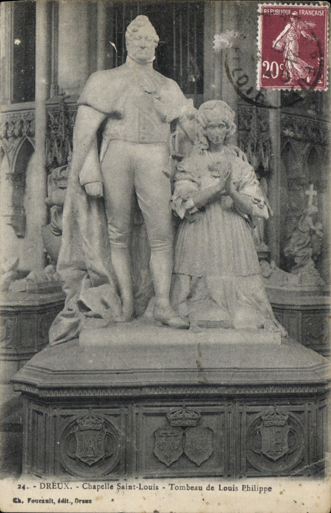 CPA Dreux Chapelle Saint Louis Tombeau de Louis Philippe
