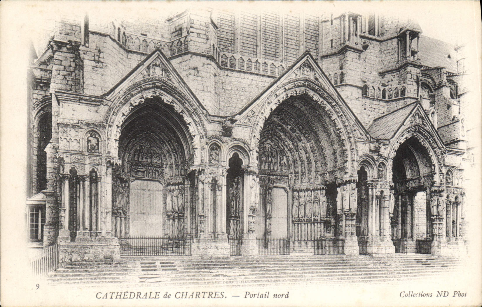 CPA Cathedrale de Chartres Portail nord 