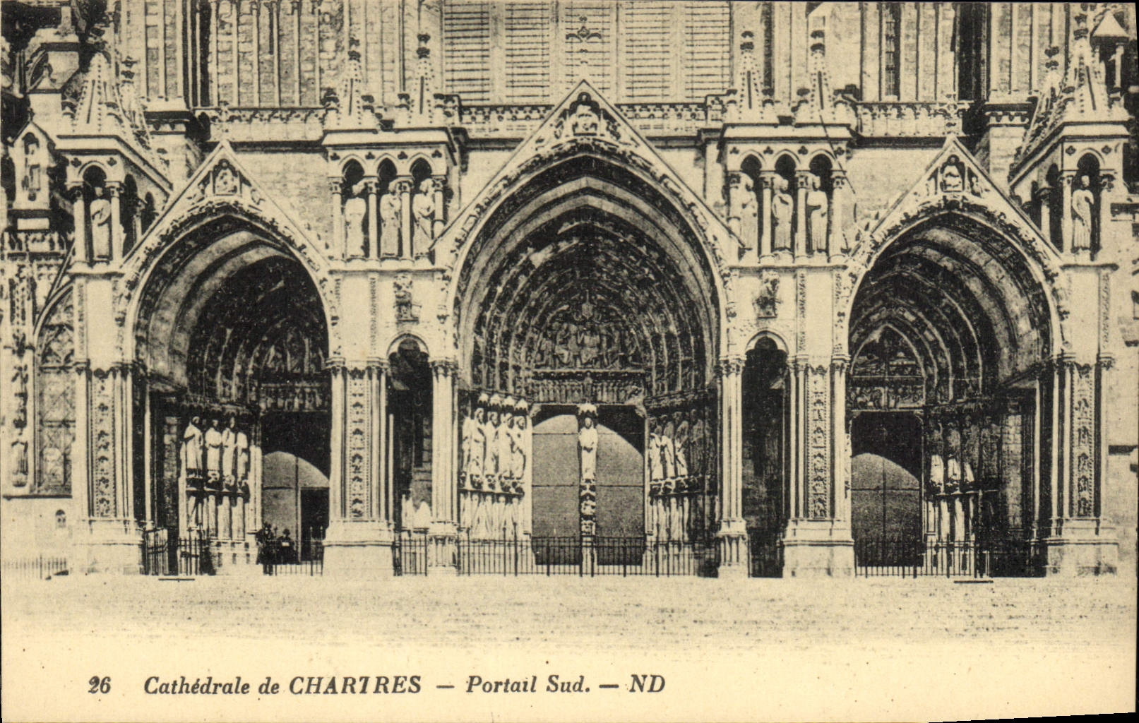 CPA Cathedrale de Chartres Portail Sud 