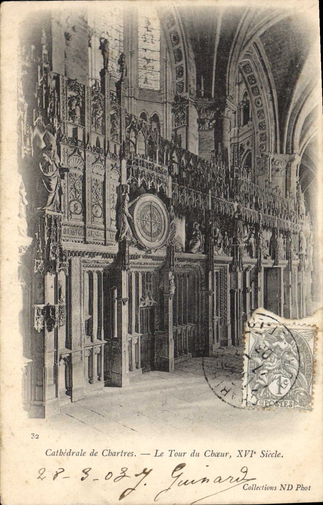 CPA Cathedrale de Chartres le Tour du Choeur XVi siecle