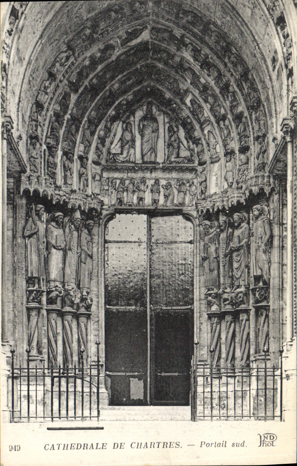 CPA Cathedrale de Chartres Portail Sud