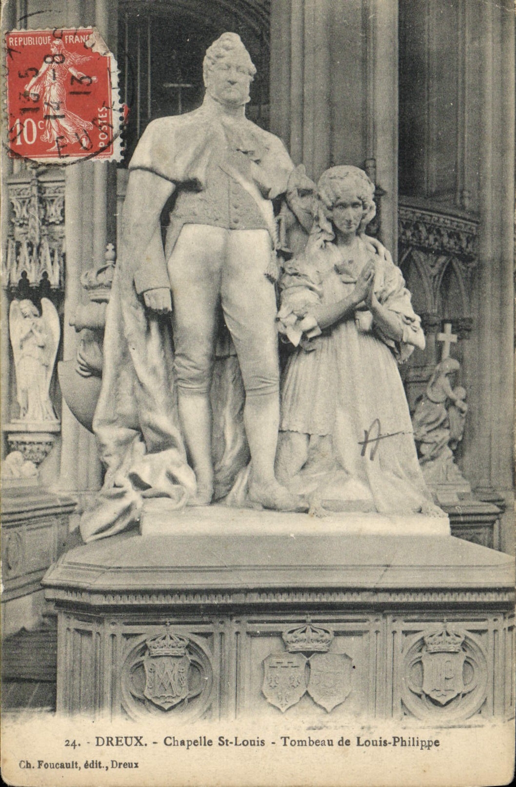 CPA Dreux Chapelle St Louis tombeau de Louis Philippe 