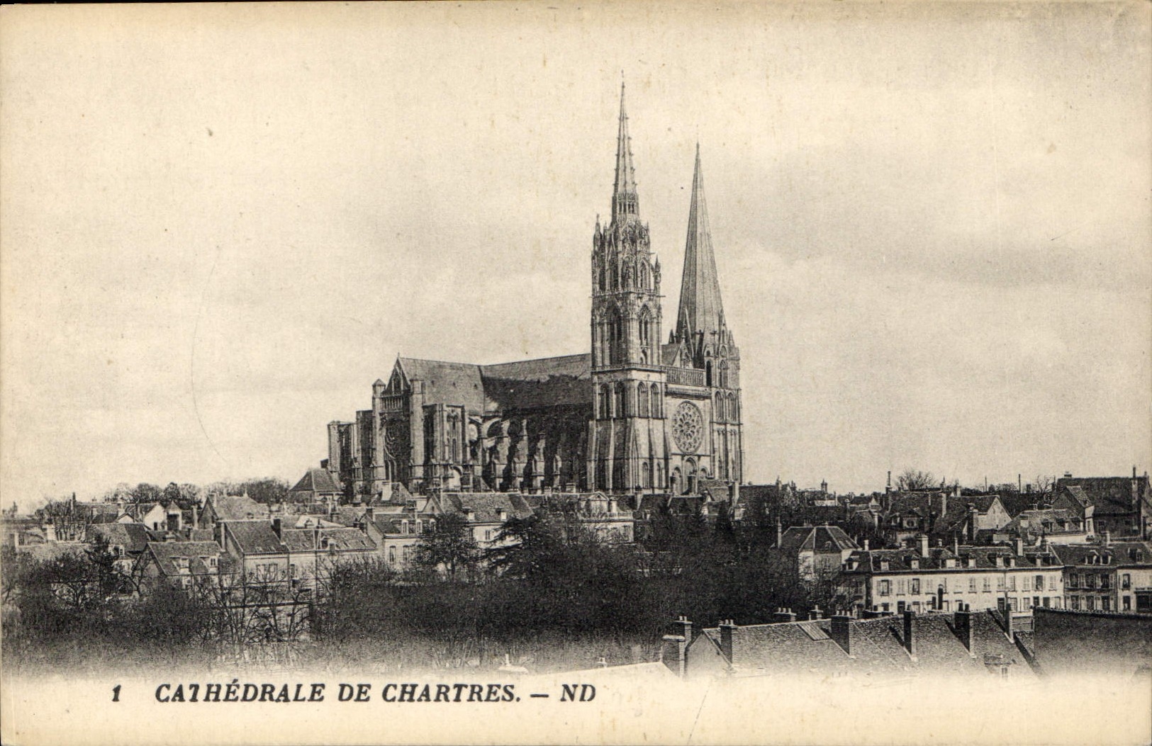 CPA Cathedrale de Chartres 