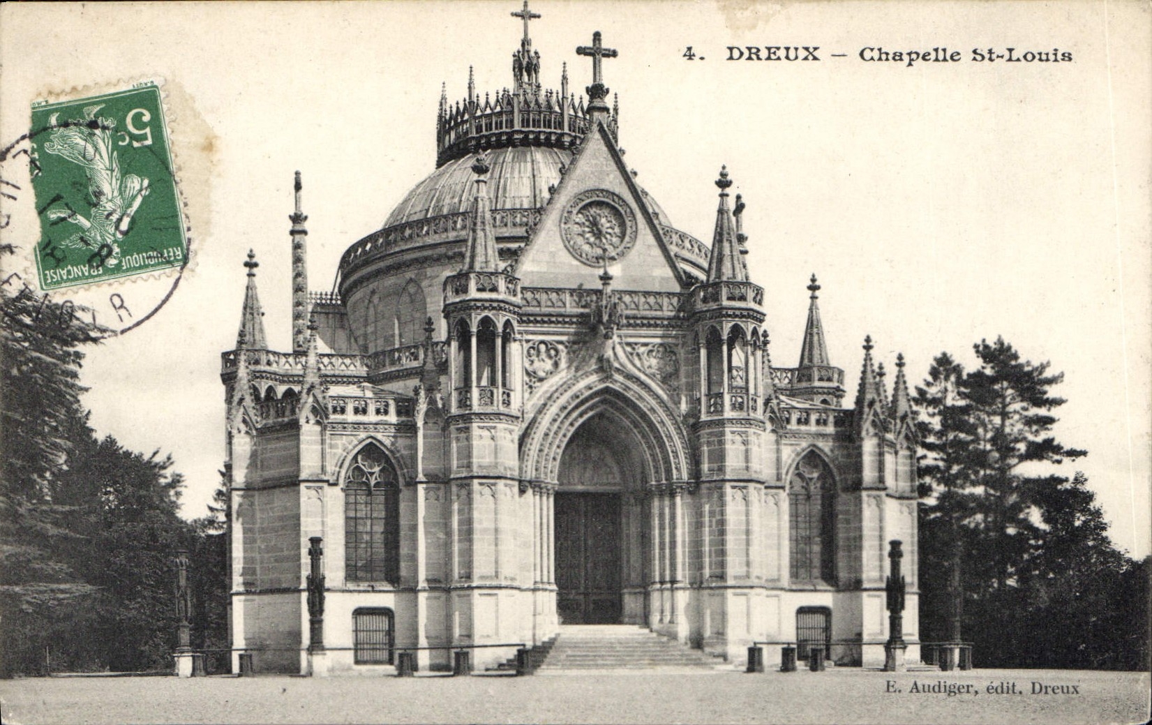 CPA Dreux Chapelle St Louis 