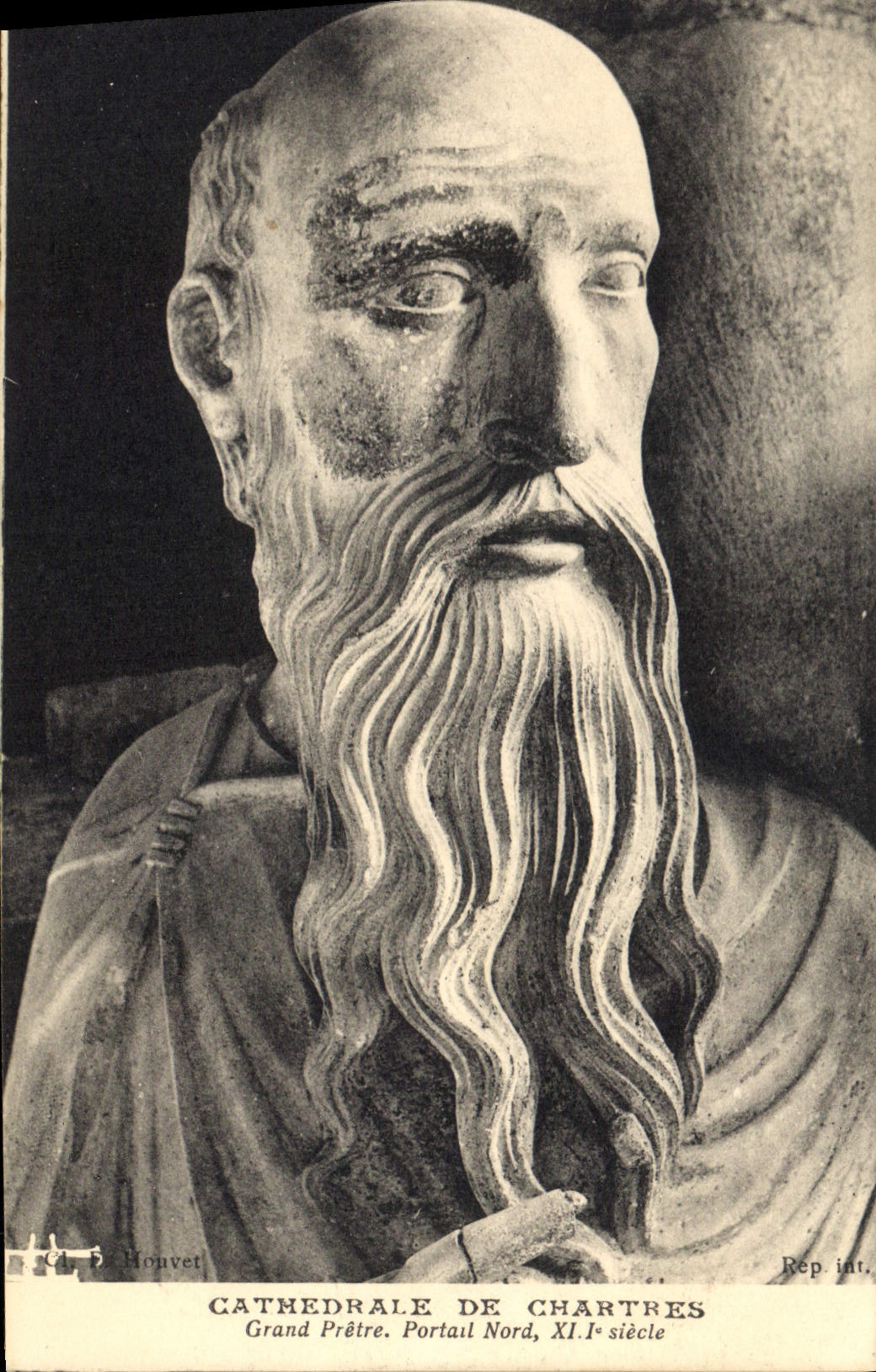 CPA Cathedrale de Chartres Grand Pretre Portail Nord XII siecle 