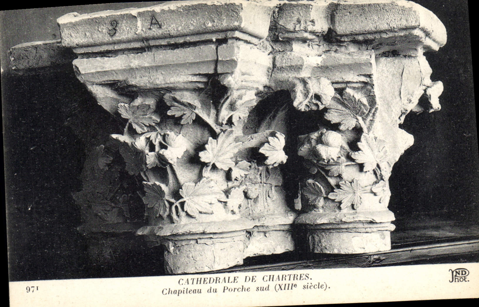 CPA Cathedrale de Chartres Chapiteau du Porche Sud XIII siecle