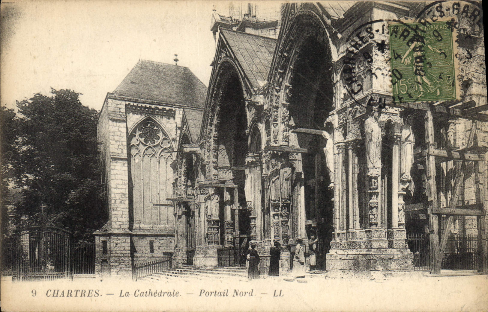 CPA Chartres la Cathedrale Portail Nord