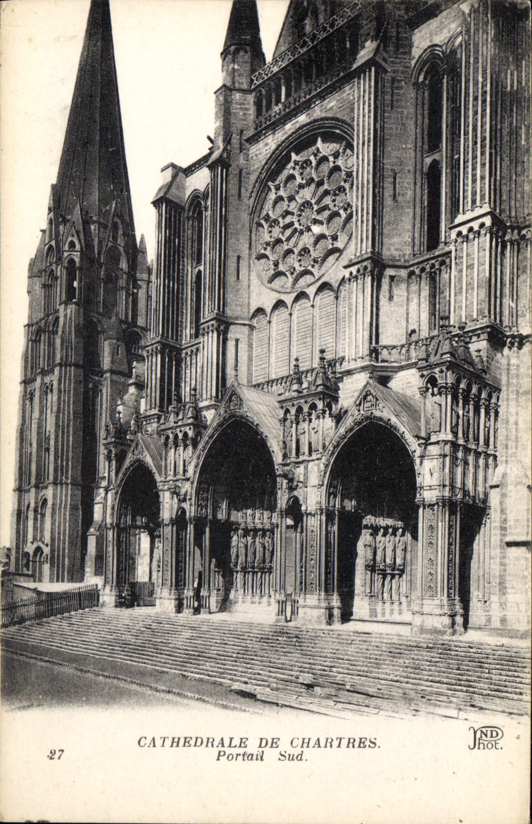 CPA Cathedrale de Chartres Portail Sud