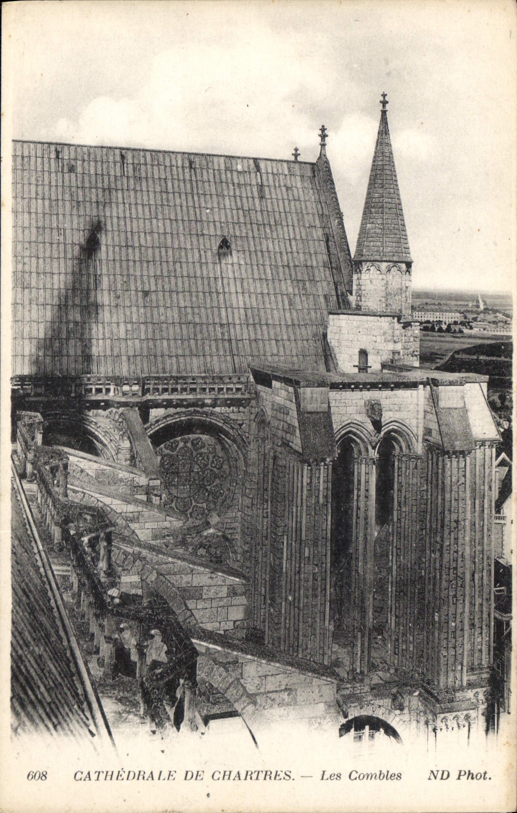CPA Cathedrale de Chartres Les Combles