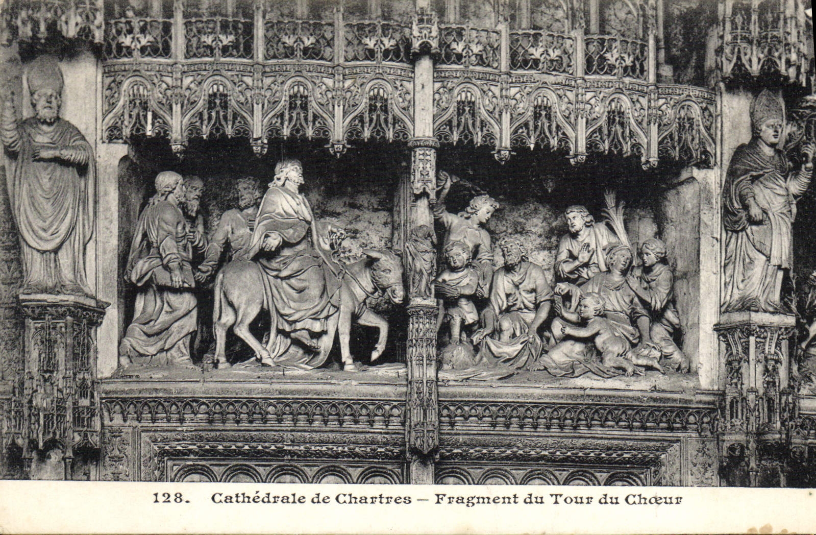 CPA Cathedrale de Chartres Fragment du Tour du Choeur 