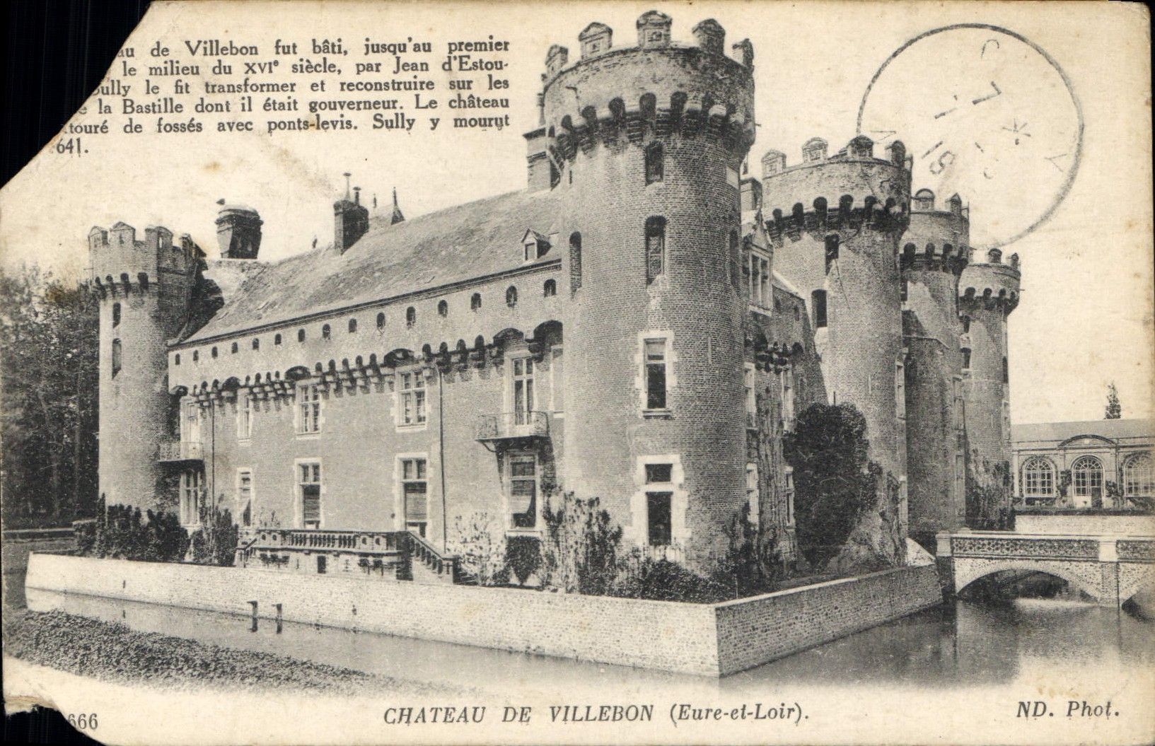 CPA Chateau de Villebon Eure et Loire 