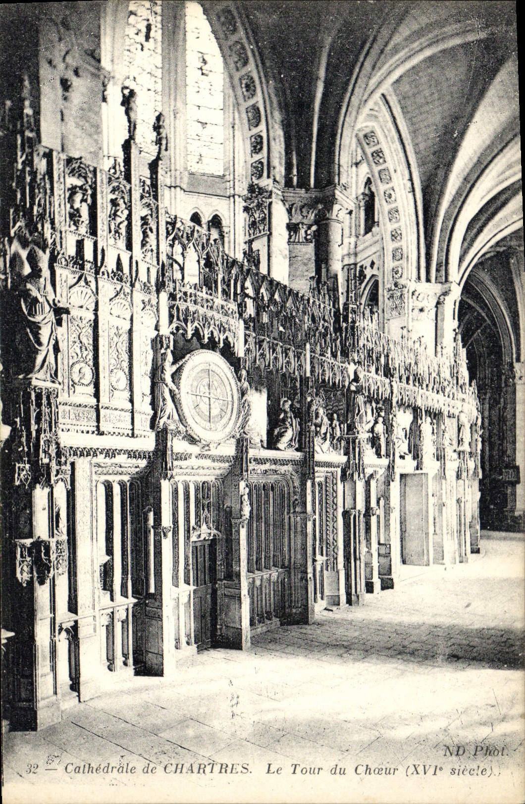 CPA Cathedrale de Chartres Le Tour du Choeur XVI siecle 