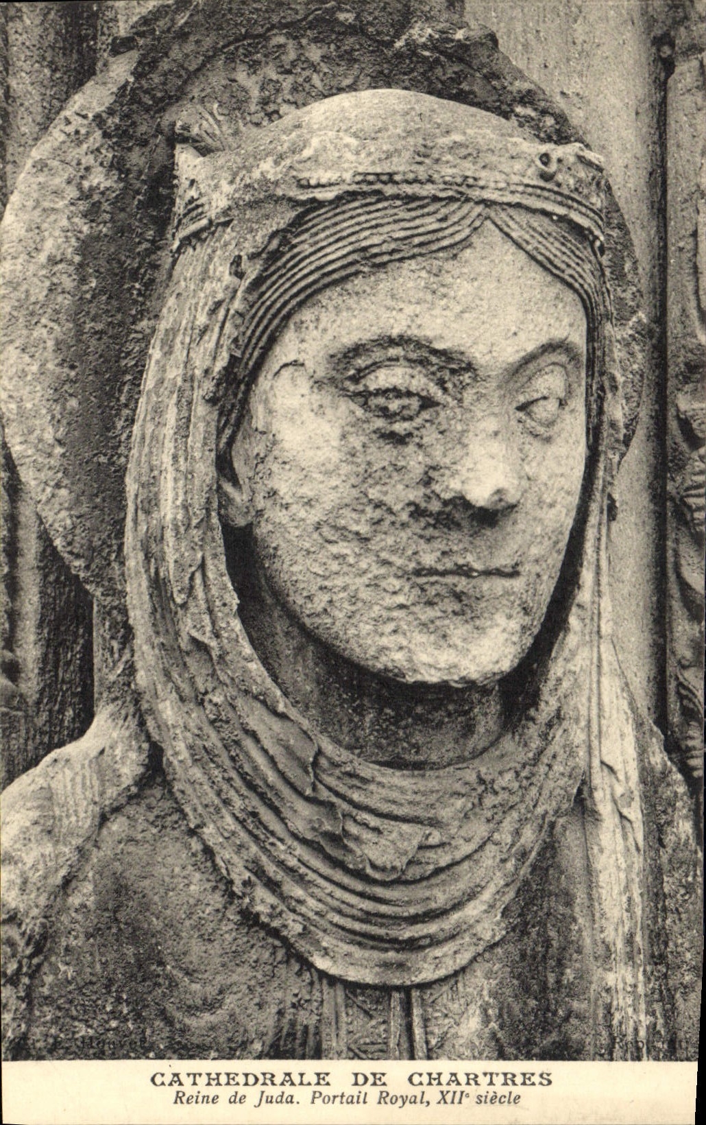 CPA Cathedrale de Chartres Reine de Juda Portail Royal XII siecle 