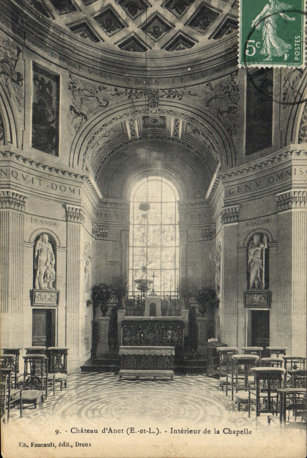 CPA Chateau d'Anet E et L Interieur de la Chapelle