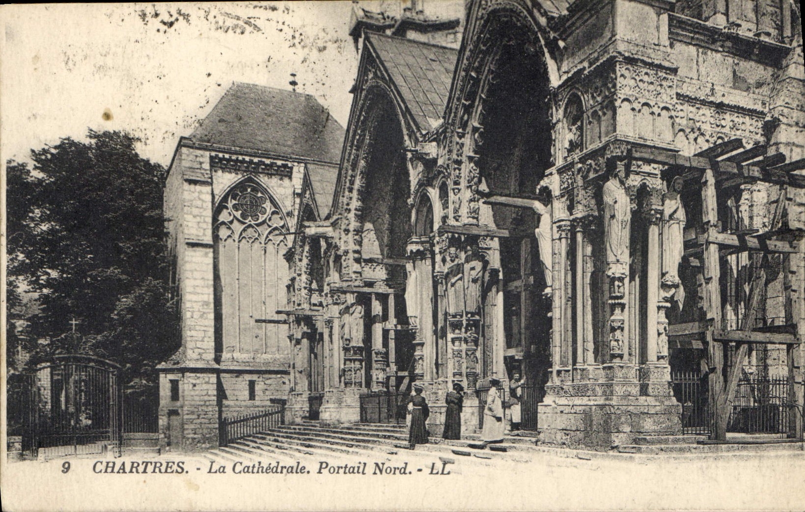 CPA Chartres La Cathedrale Portail Nord