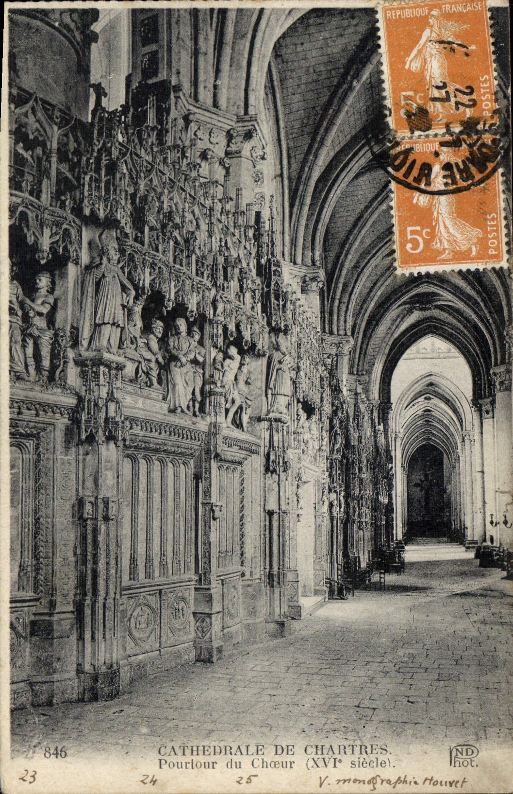CPA Cathedrale de Chartres Pourtour du Choeur XVi siecle